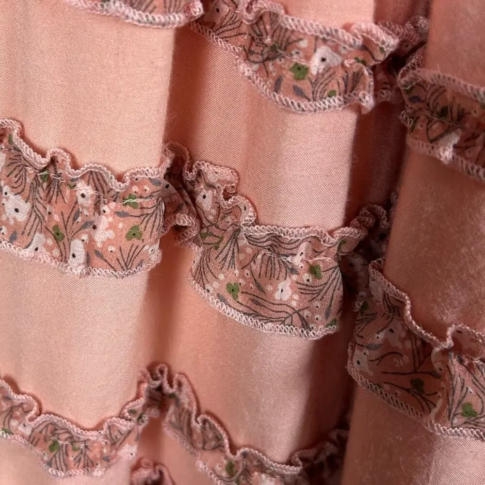 Allison New York Pink Ruffle Skirt size S